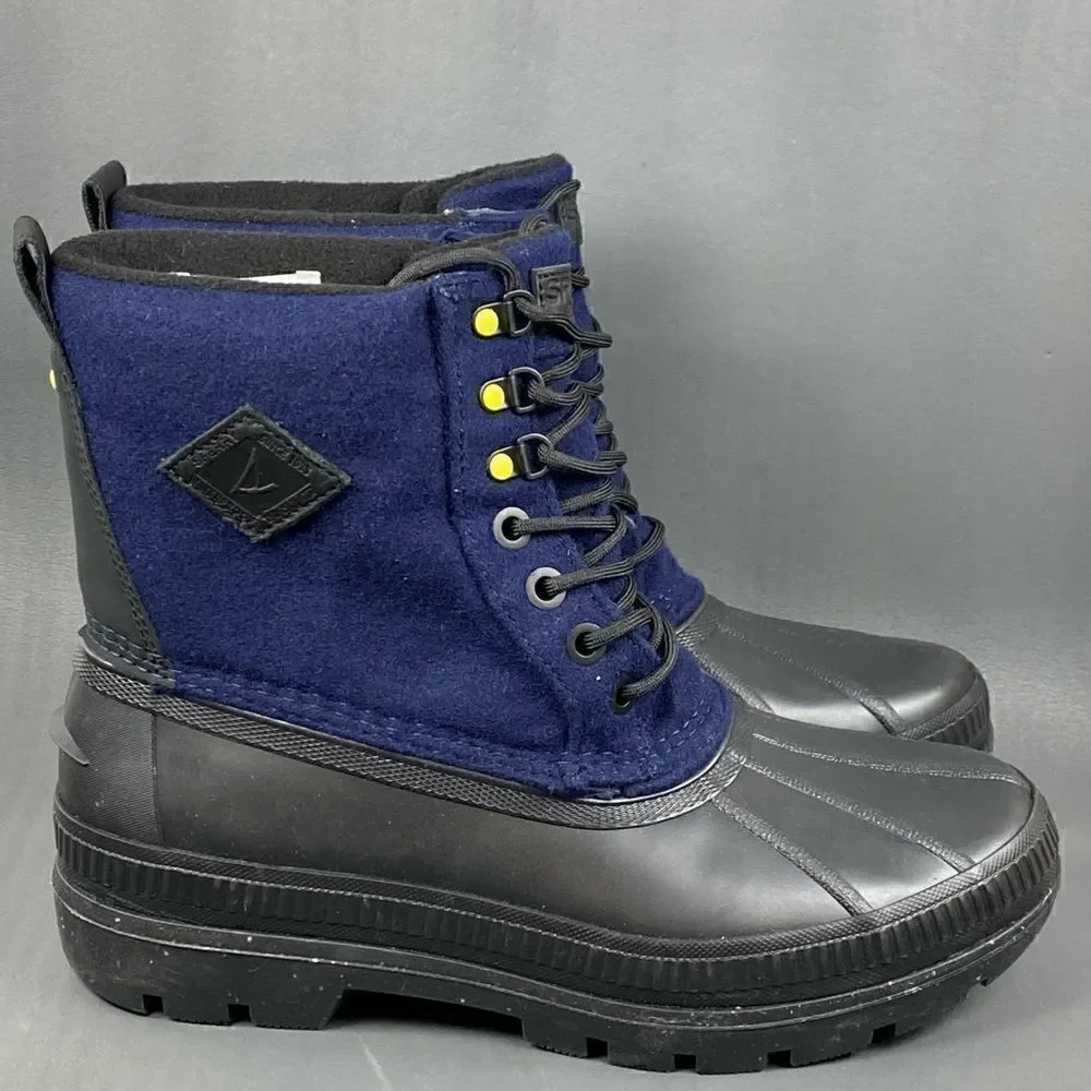 SPERRY Ice Bay Wool Navy Boots mens size 8.5 (new without Box)